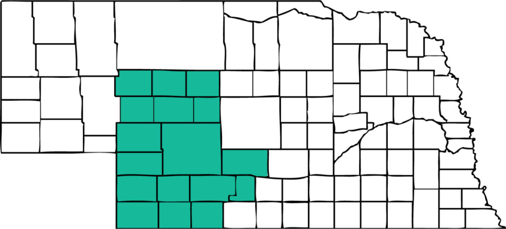 West Central Nebraska Area Agency on Aging service area
